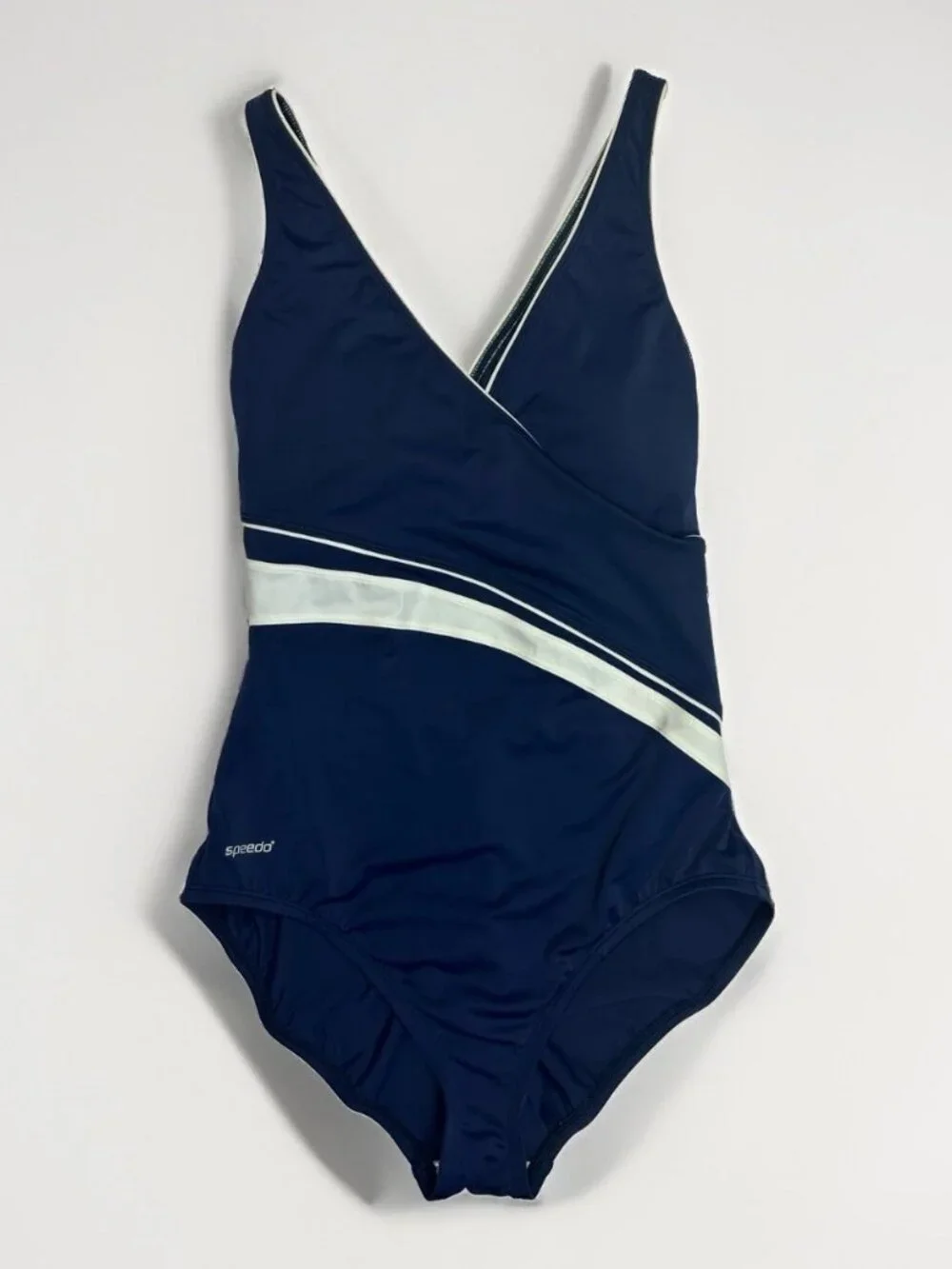 NWT Speedo PowerFlex Ultraback One Piece Swimsuit Size 14 Colorblock 75466